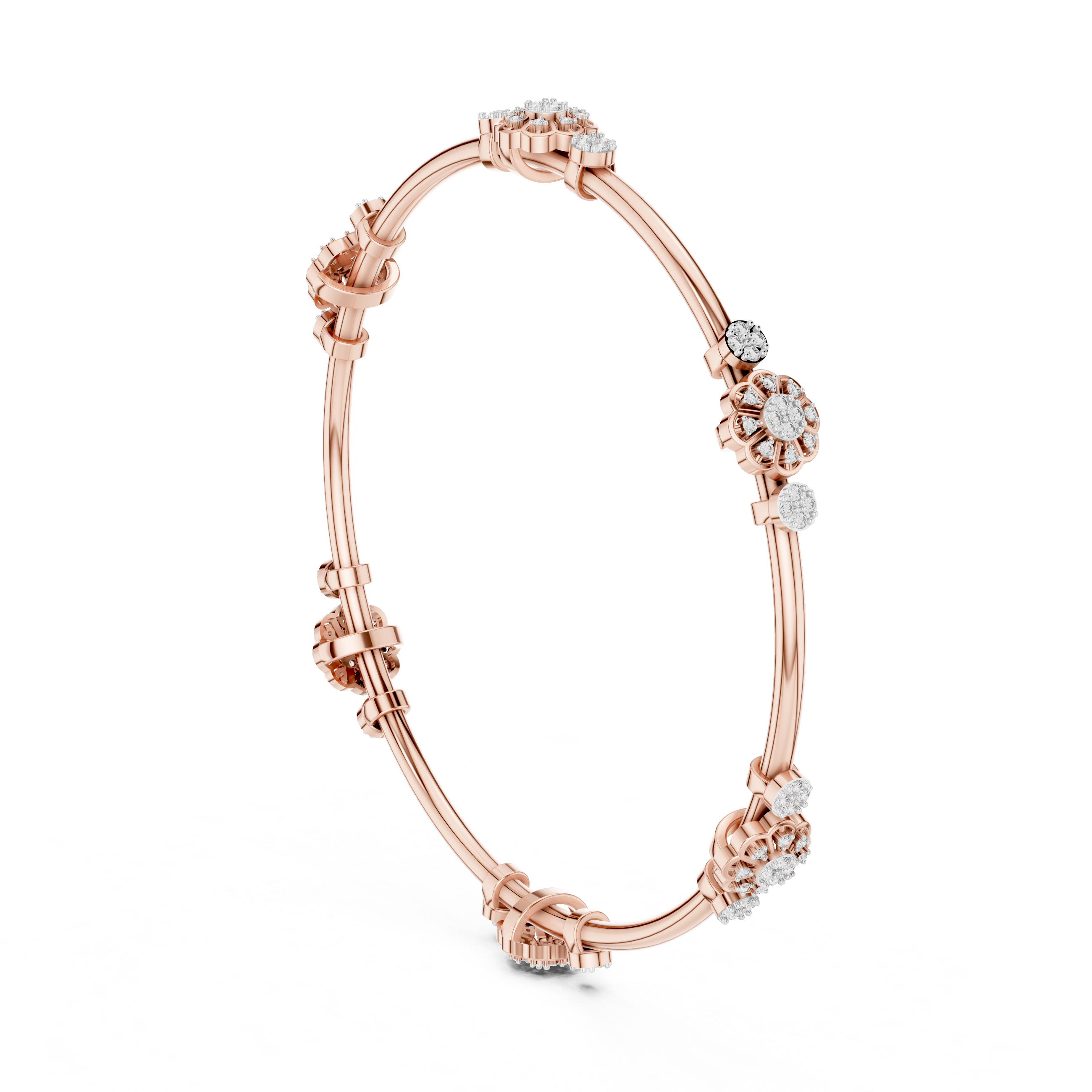 Cluster Diamond Bangle