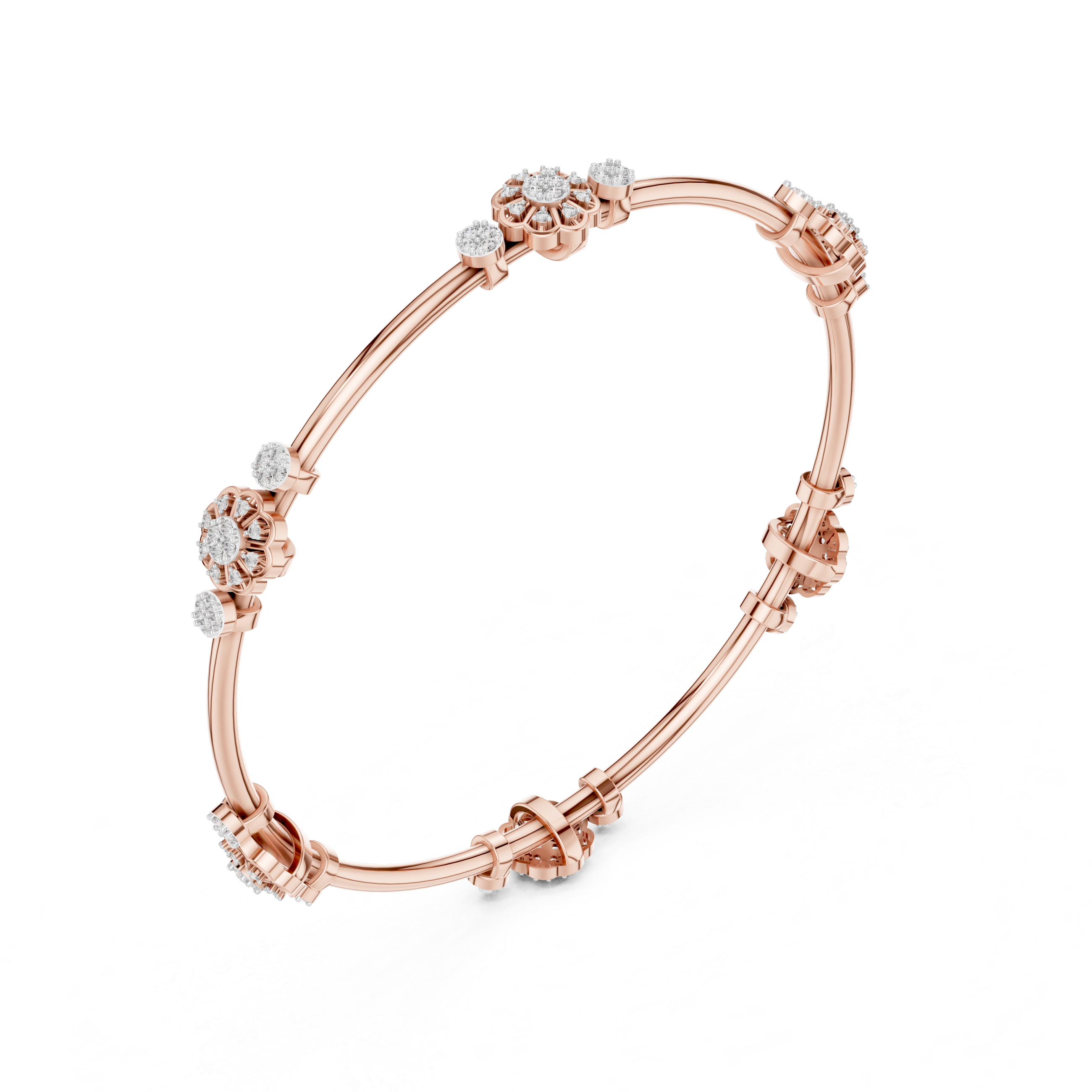 Cluster Diamond Bangle