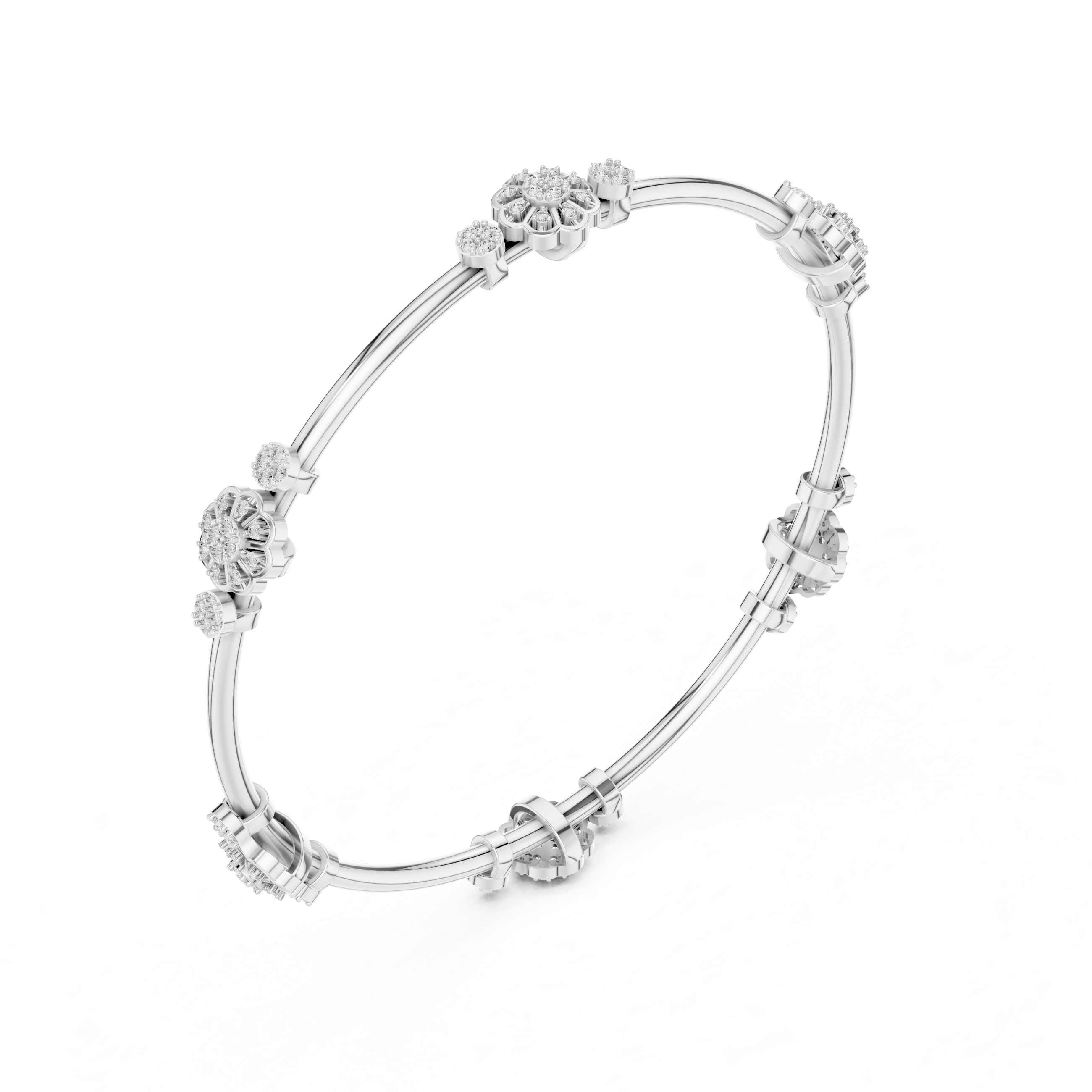 Cluster Diamond Bangle