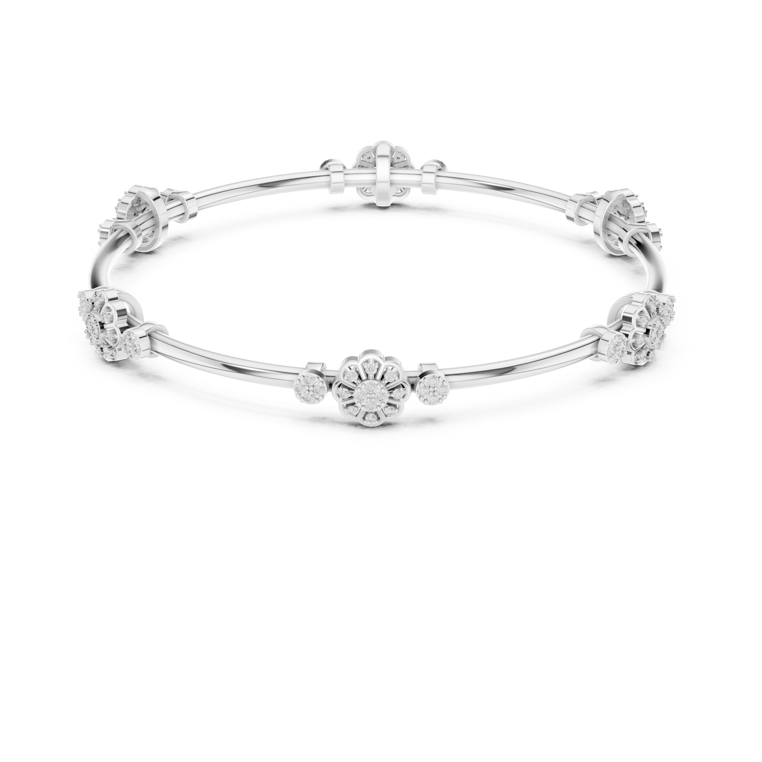 Cluster Diamond Bangle