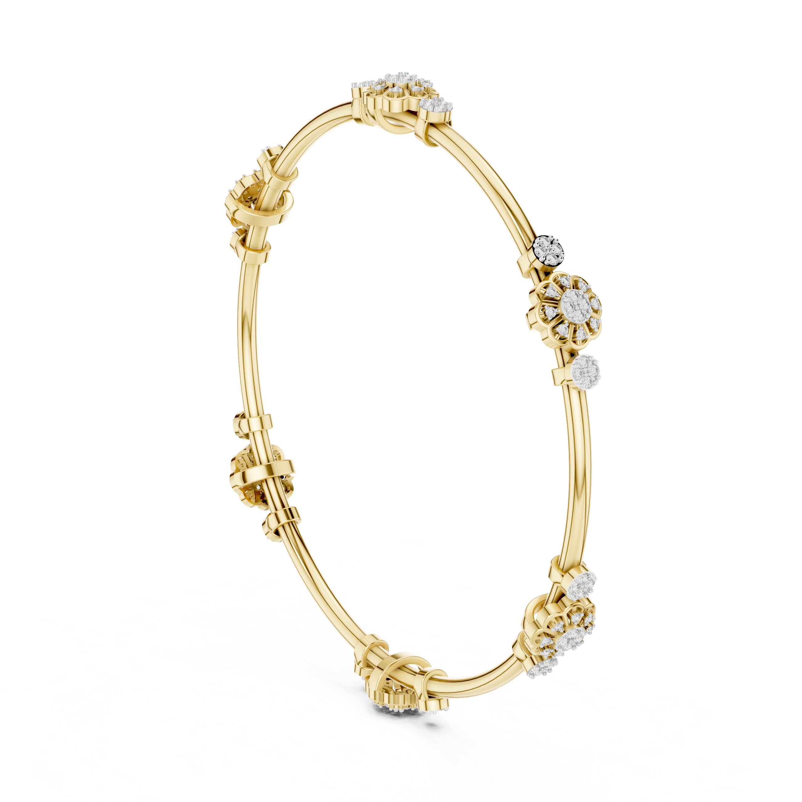 Cluster Diamond Bangle