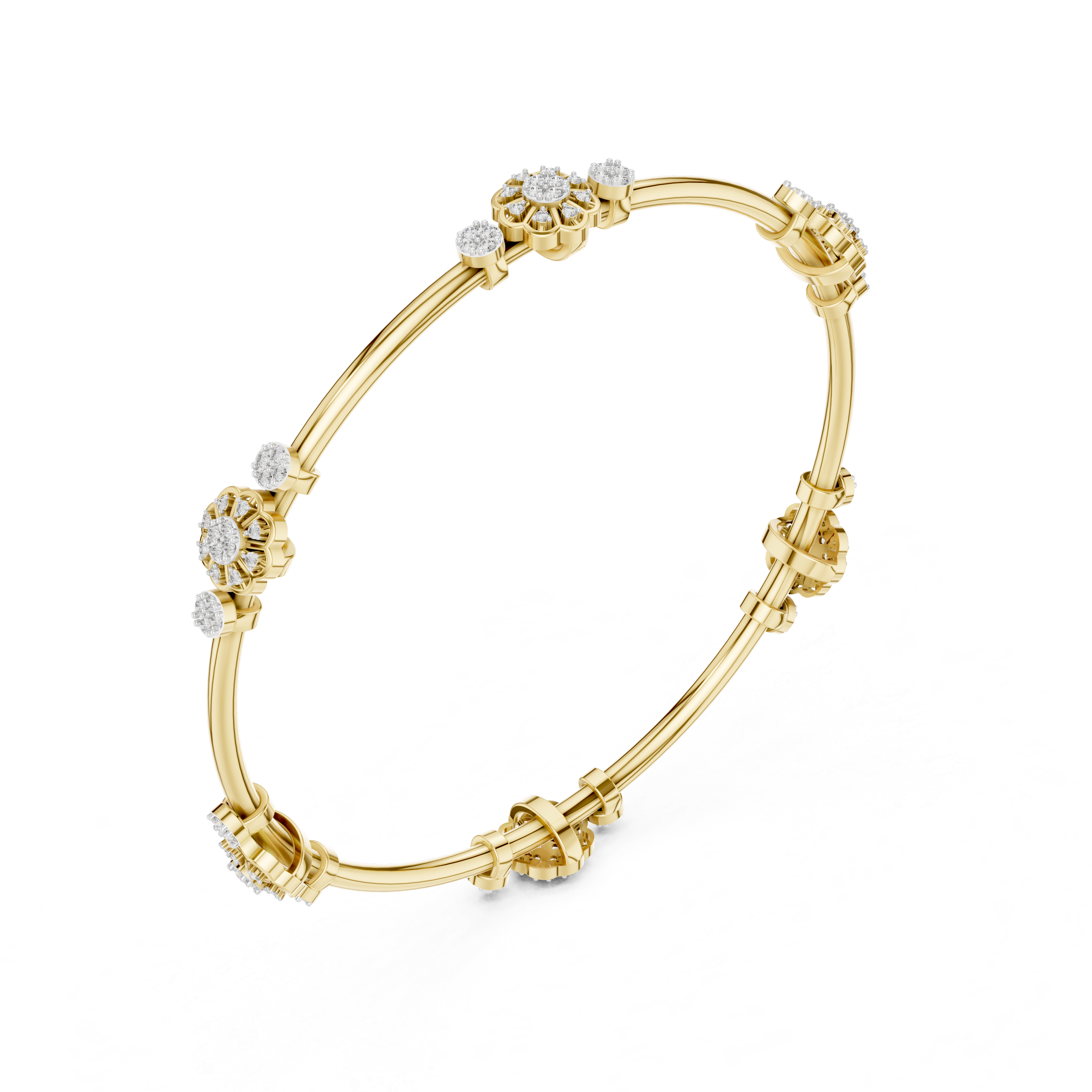Cluster Diamond Bangle