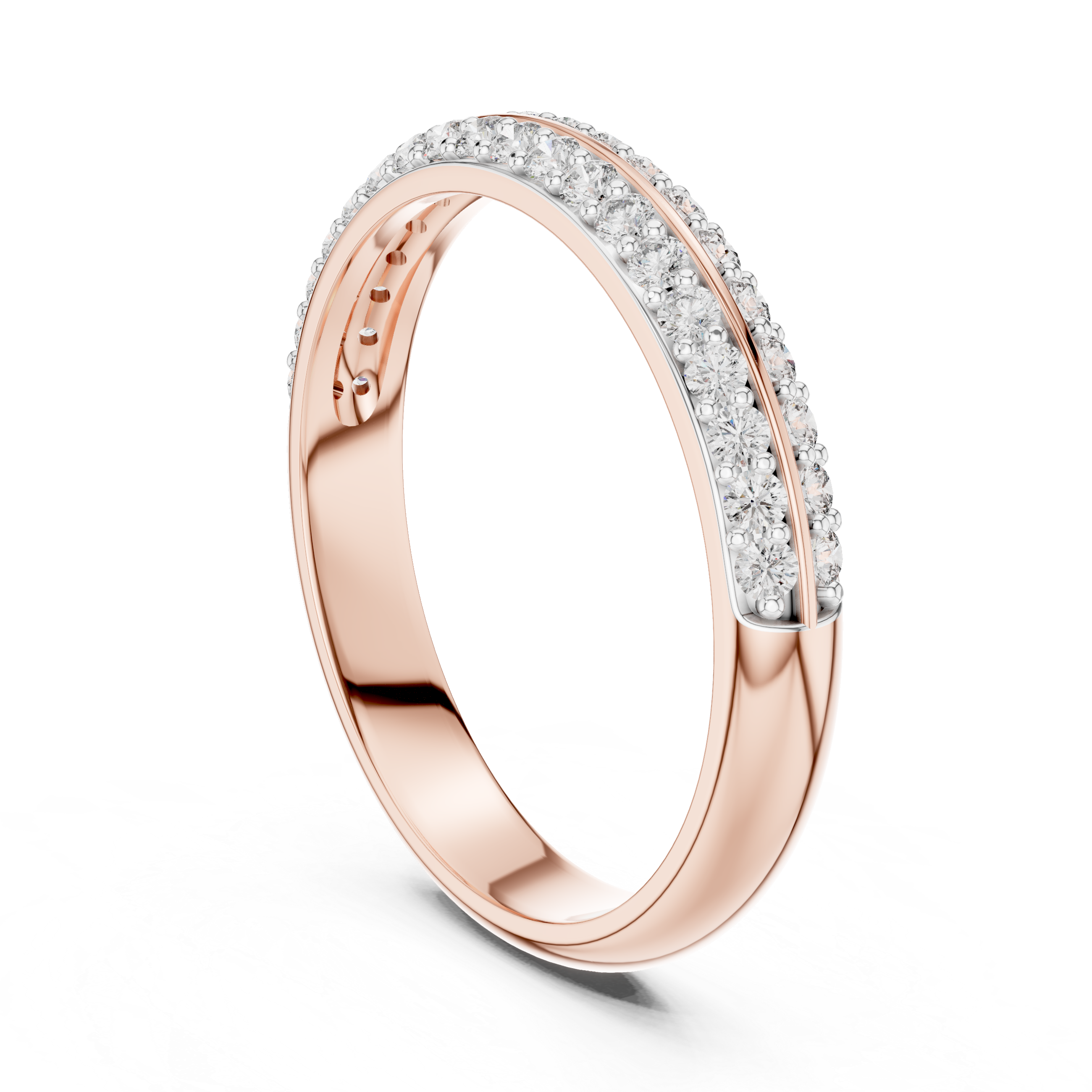 Half Eternity Wedding Band Ring