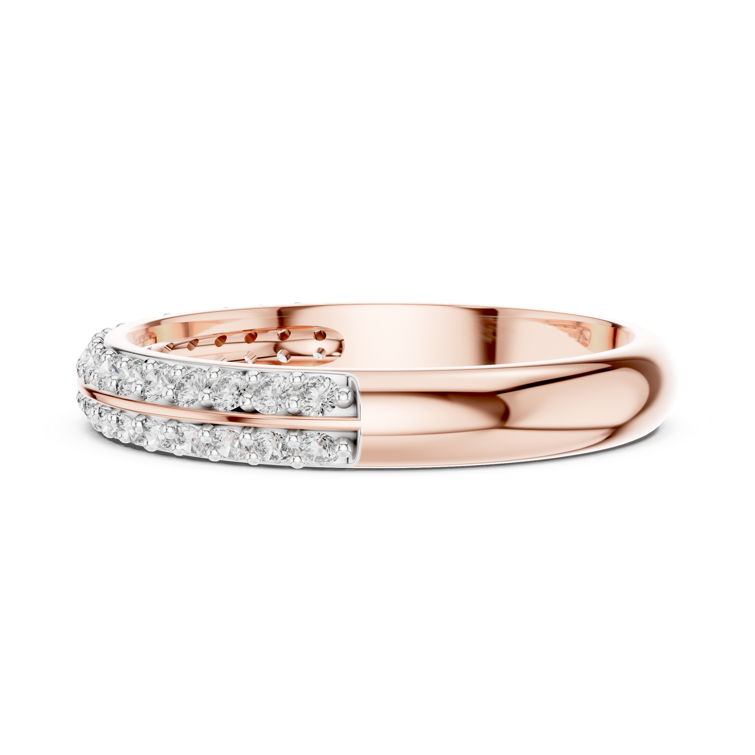 Half Eternity Wedding Band Ring