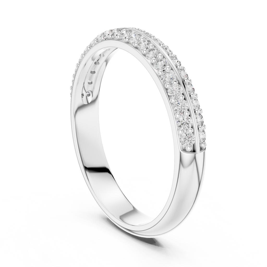 Half Eternity Wedding Band Ring