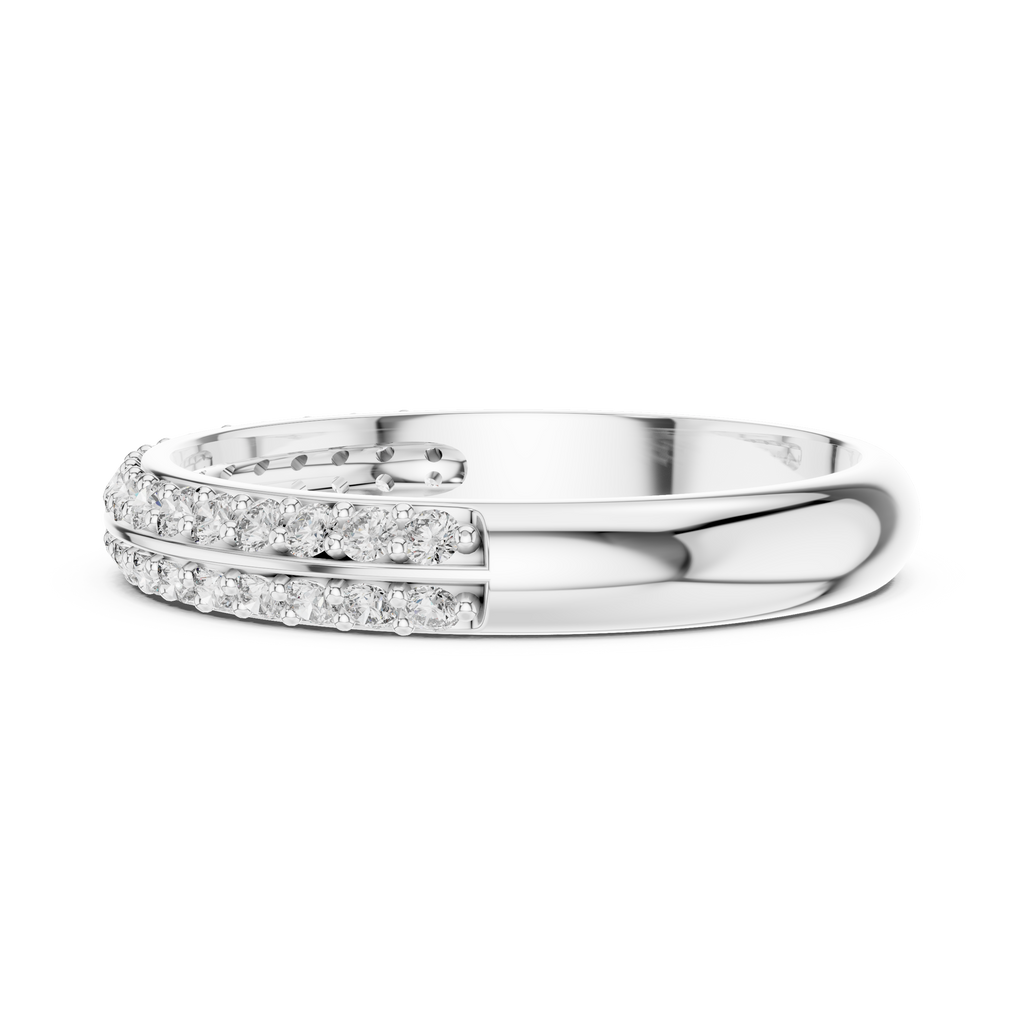 Half Eternity Wedding Band Ring