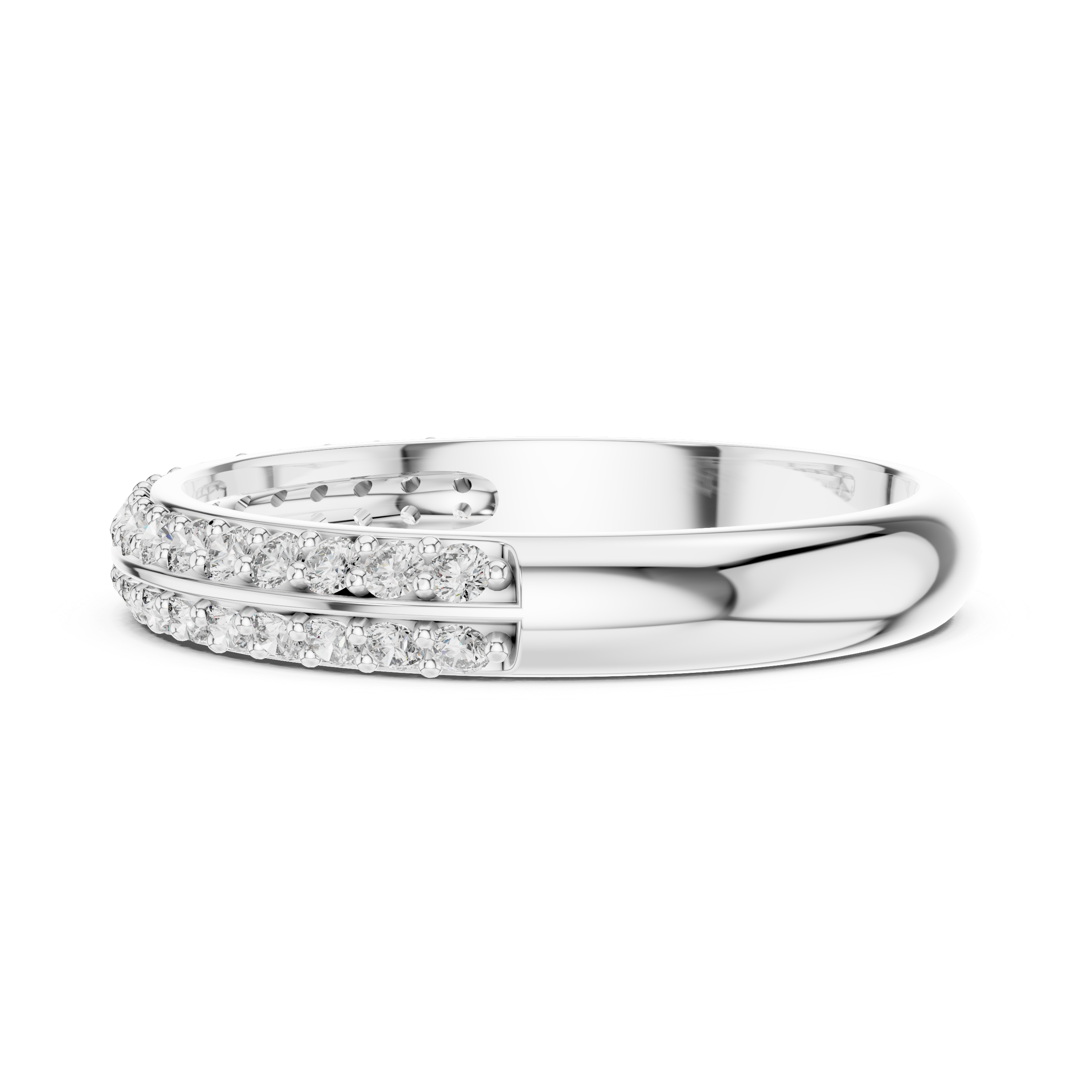 Half Eternity Wedding Band Ring