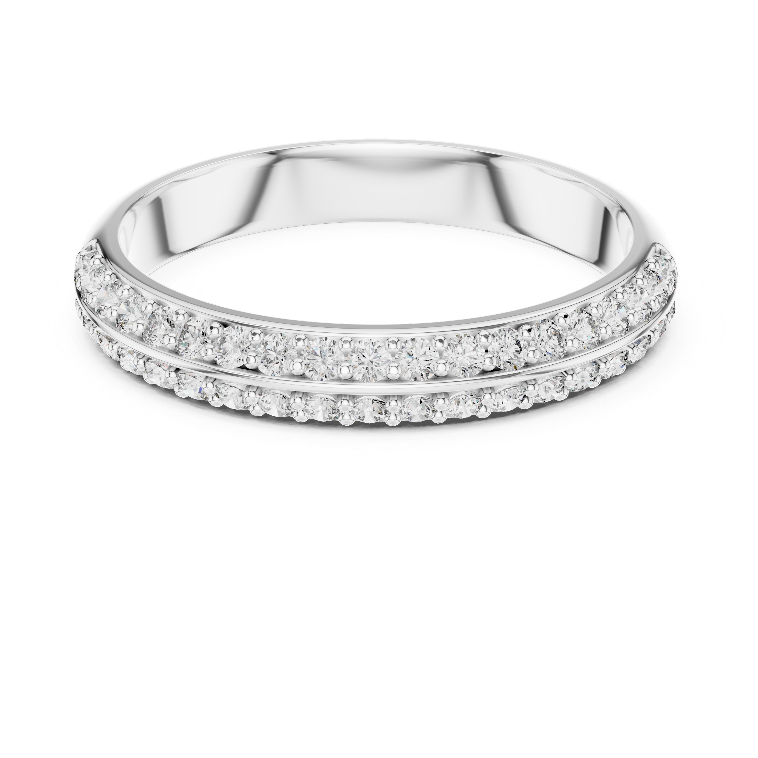 Half Eternity Wedding Band Ring