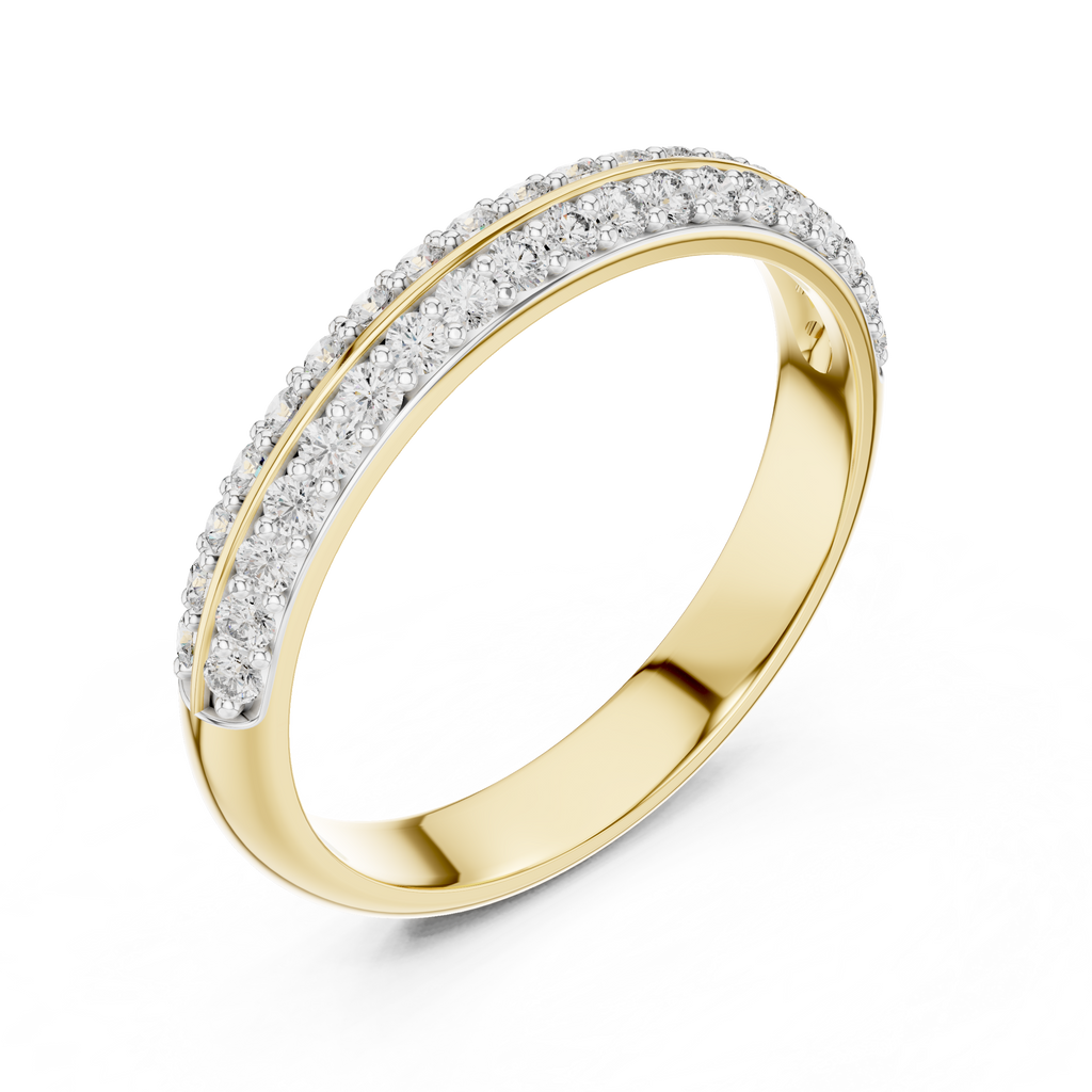 Half Eternity Wedding Band Ring