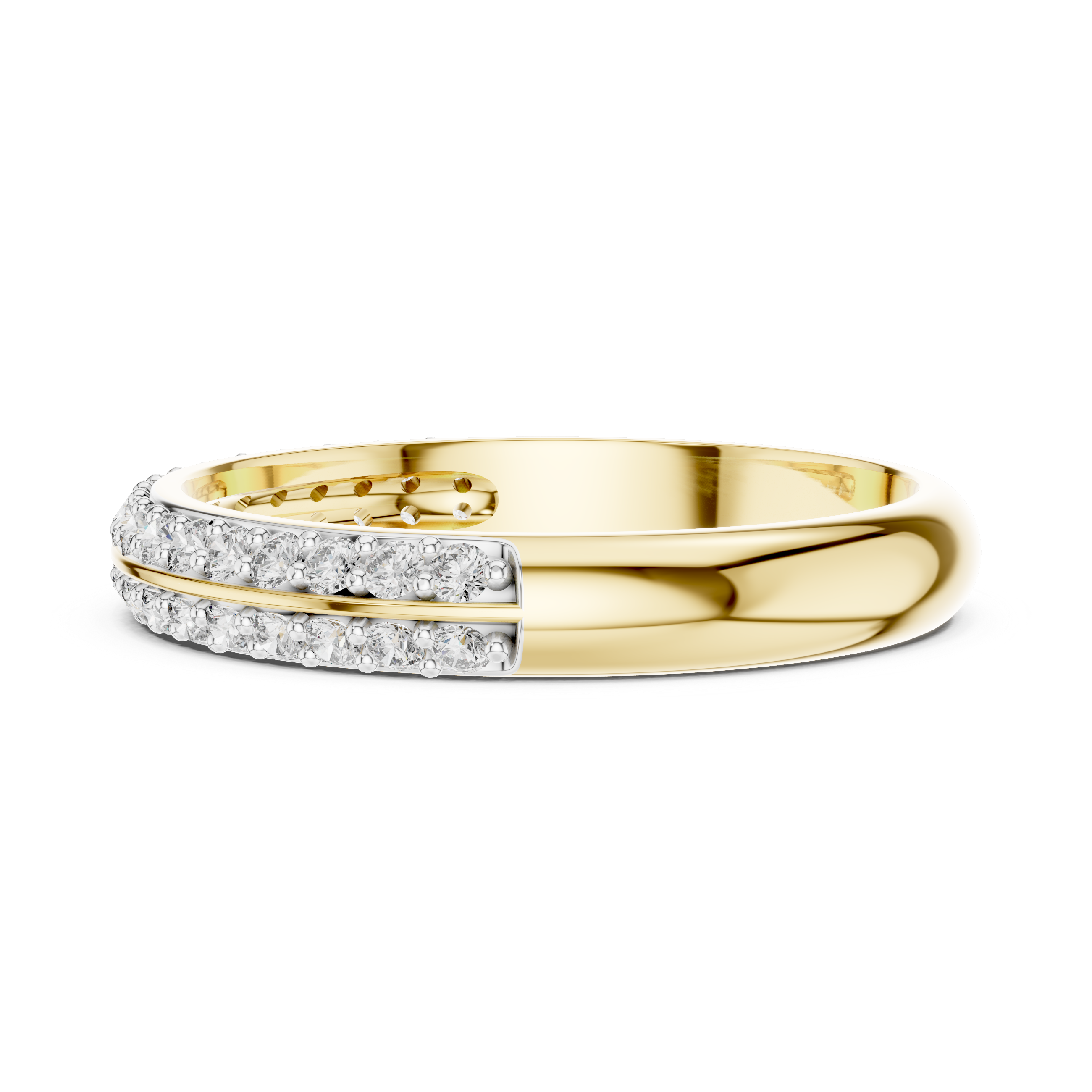 Half Eternity Wedding Band Ring