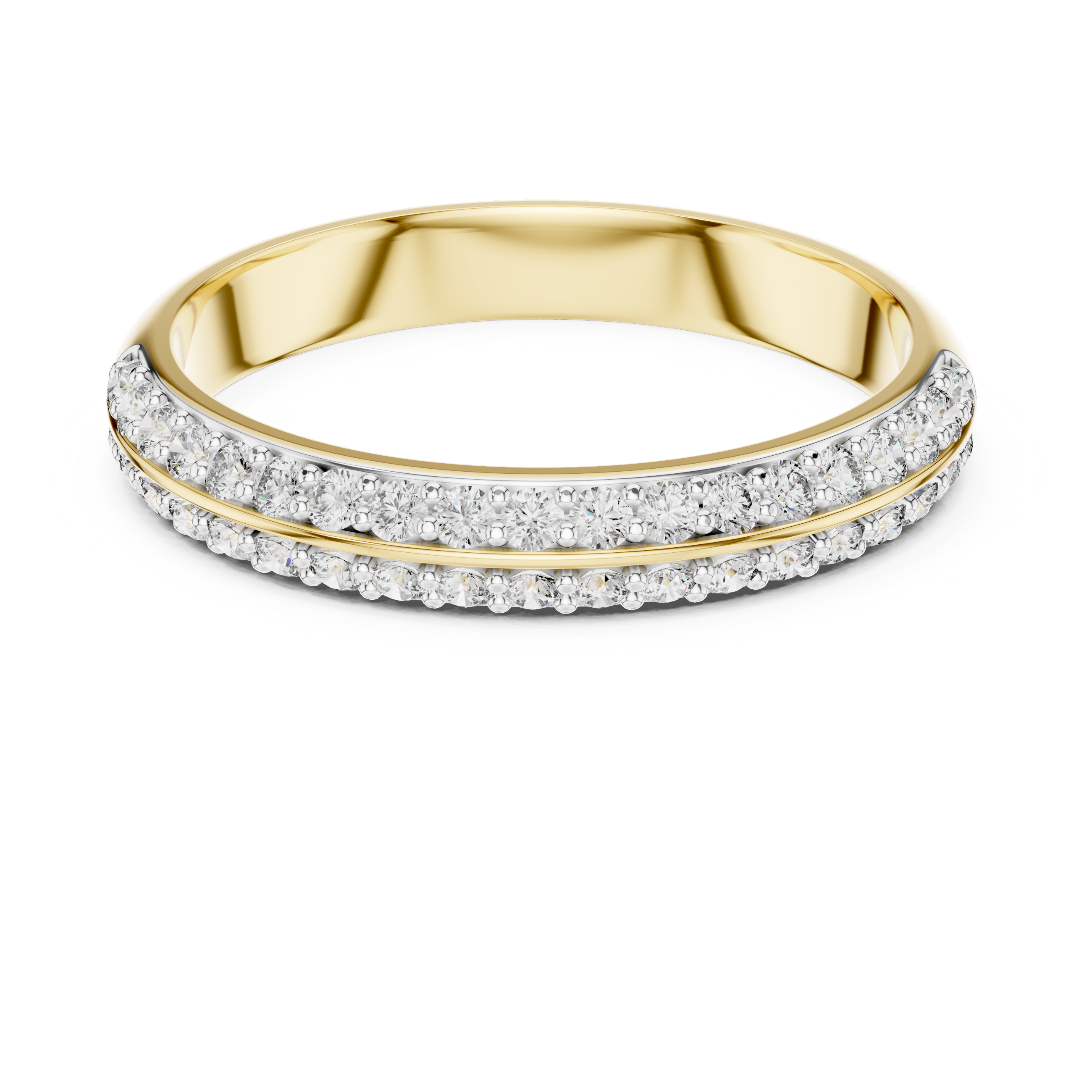 Half Eternity Wedding Band Ring