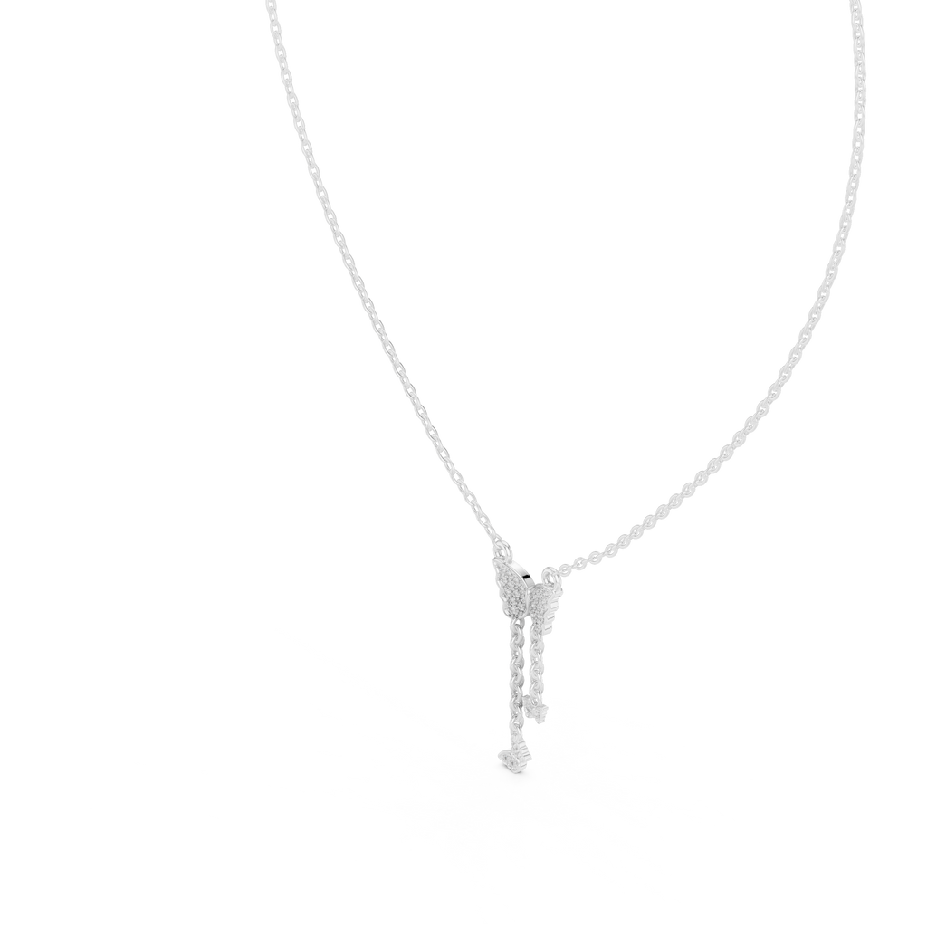 Butterfly Diamond Pendant Necklace