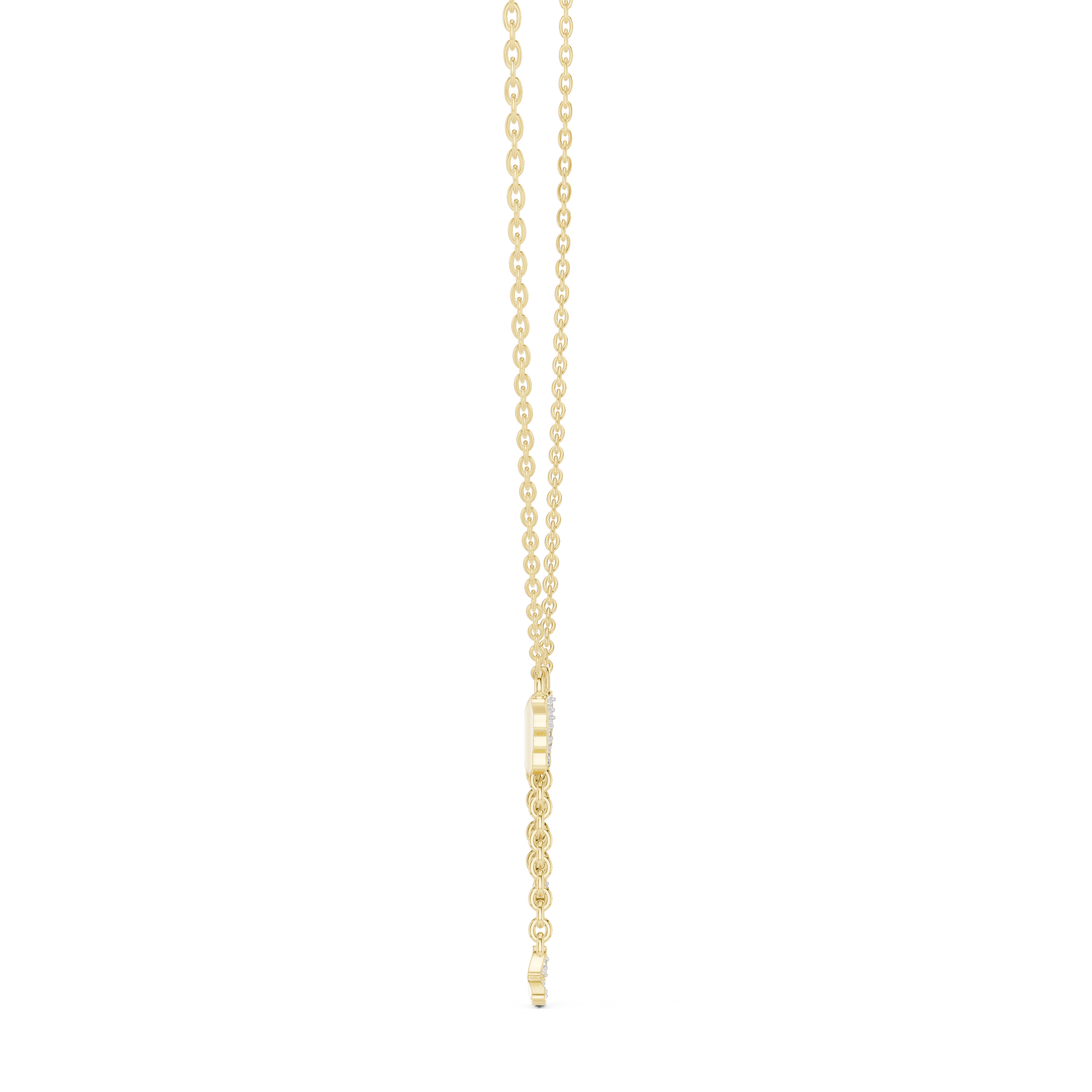 Butterfly Diamond Pendant Necklace