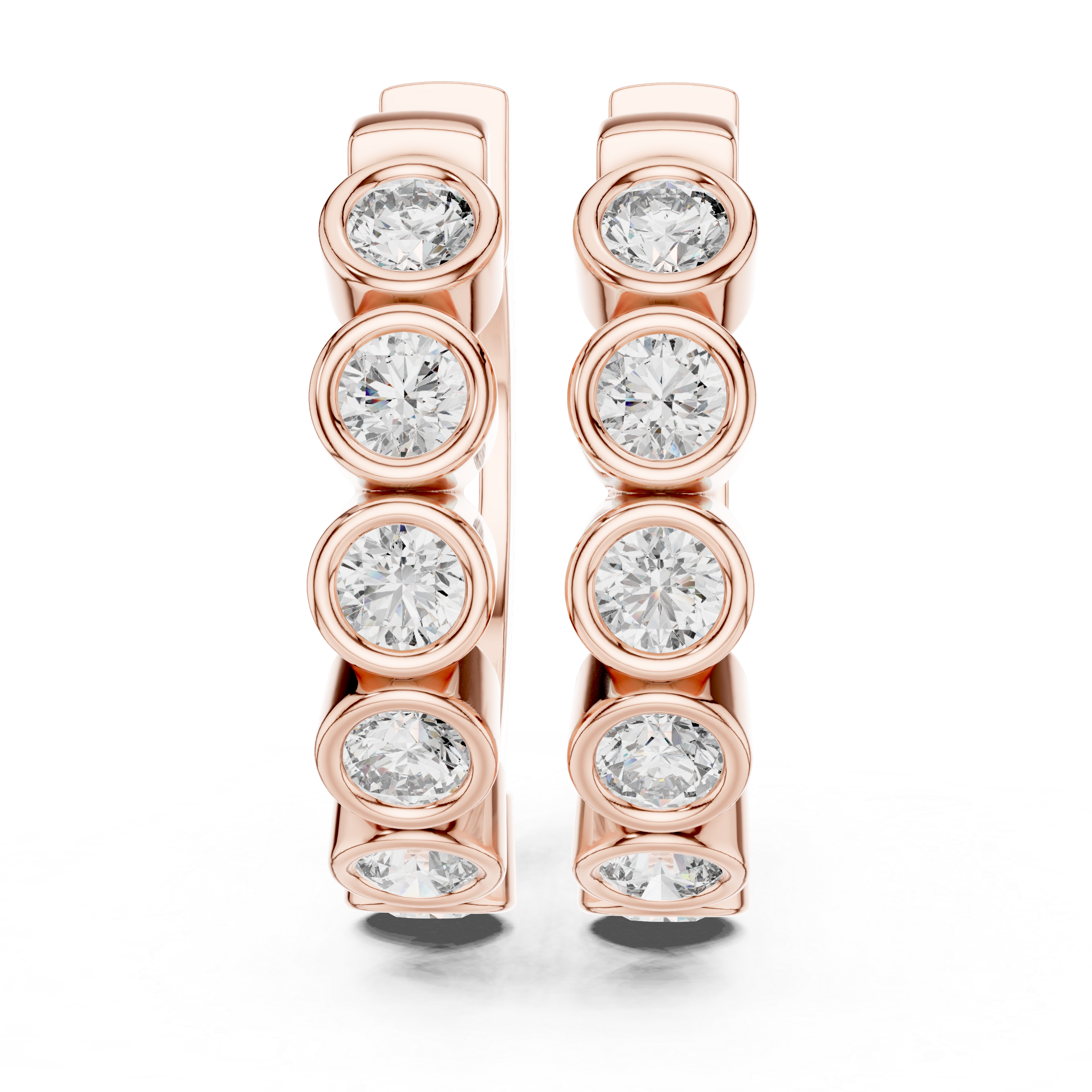 Round Hoop Earrings
