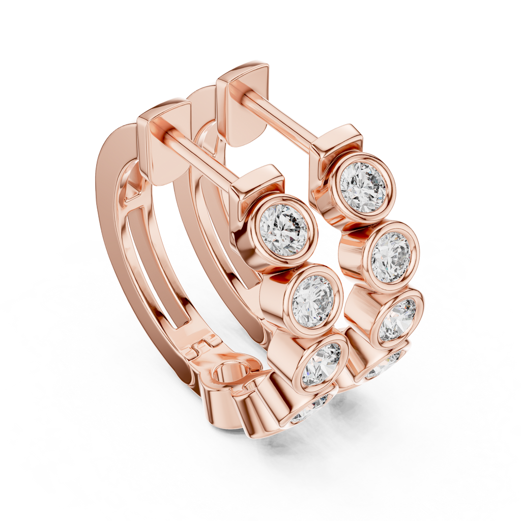 Round Hoop Earrings