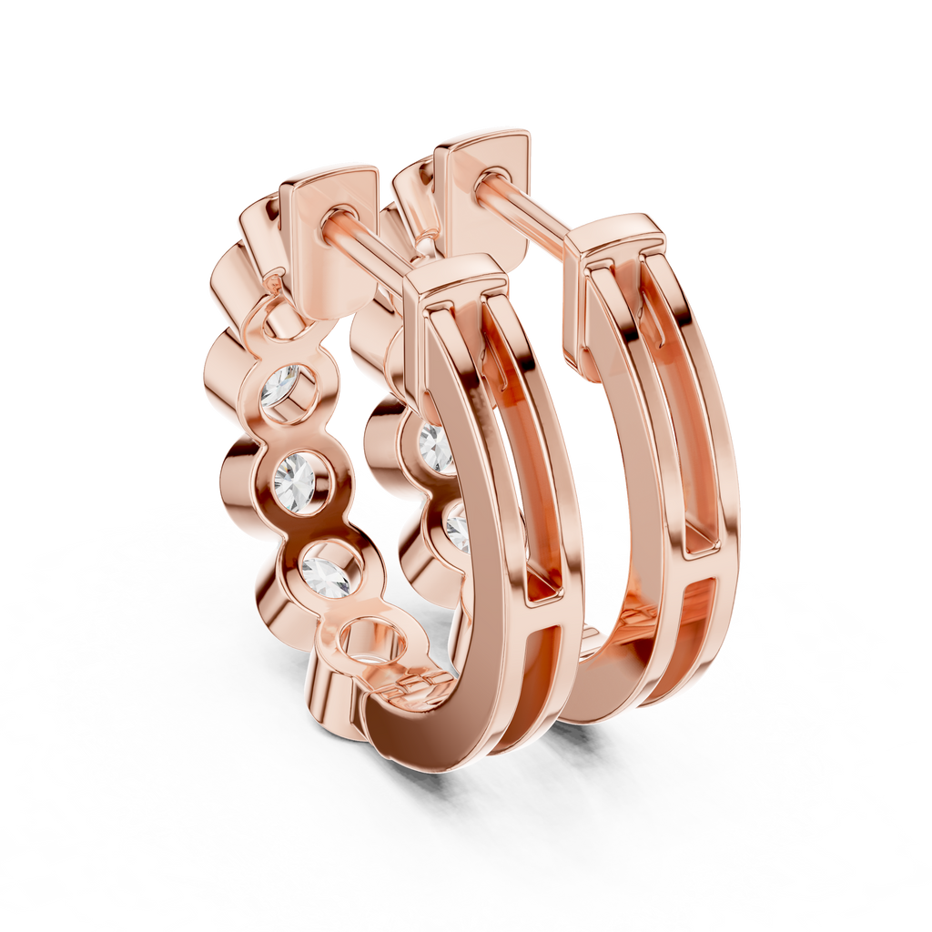 Round Hoop Earrings