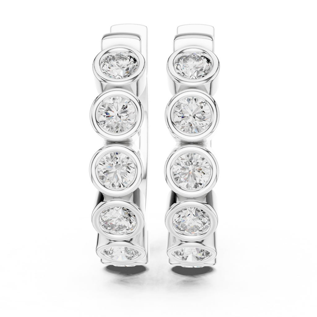 Round Hoop Earrings