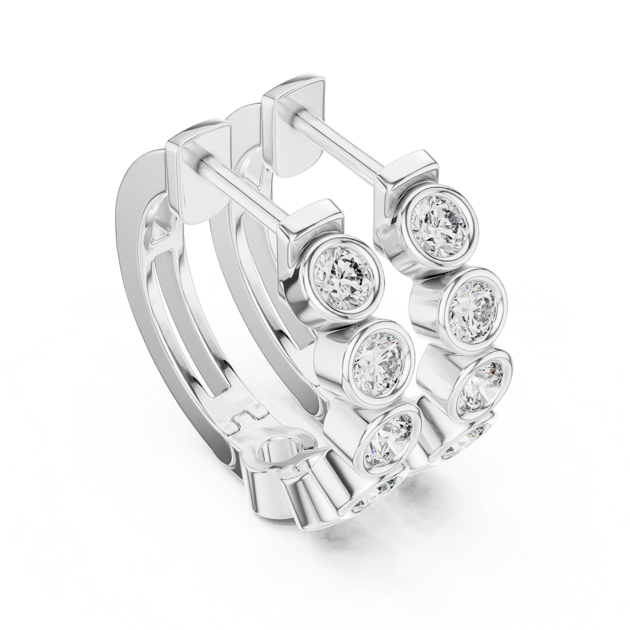 Round Hoop Earrings