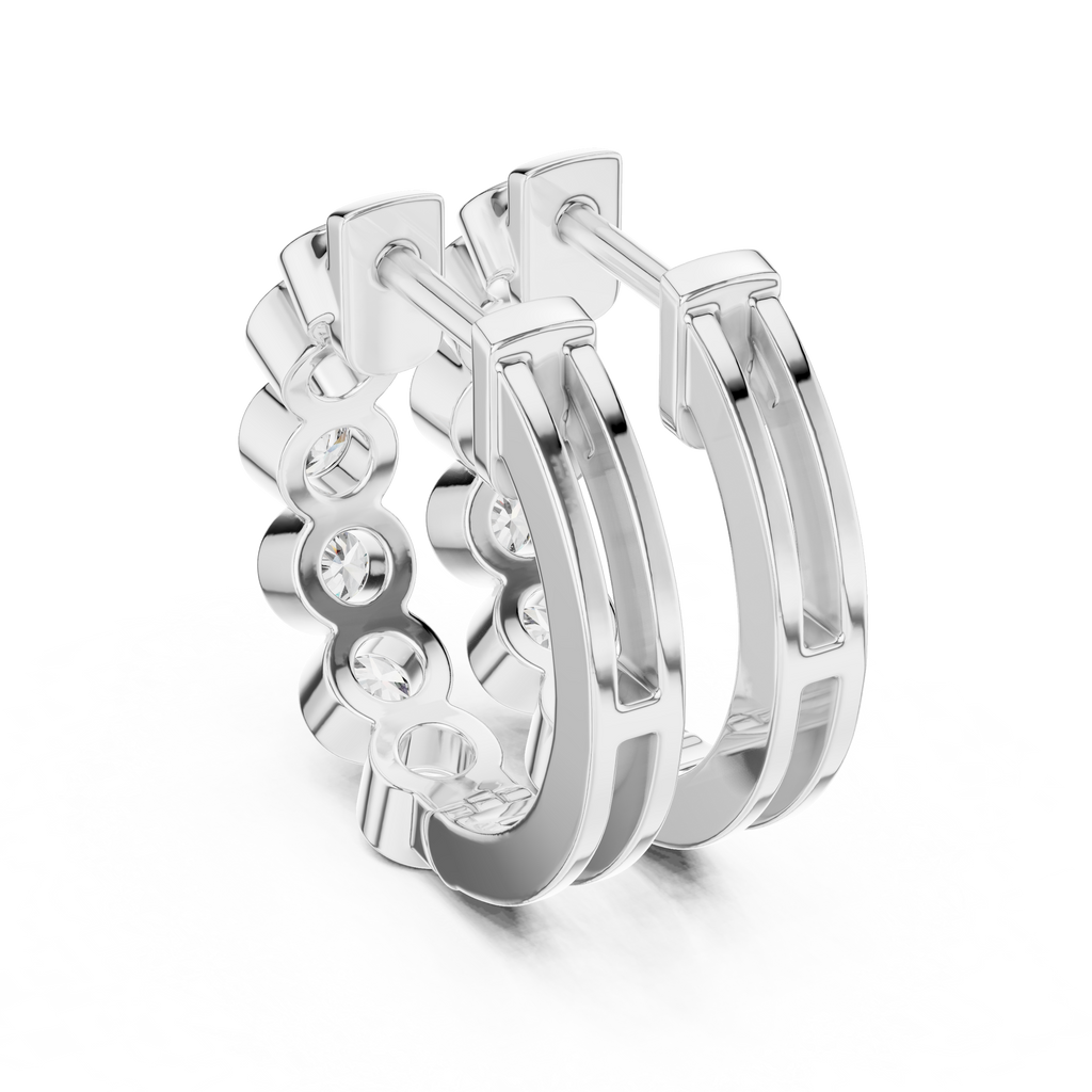 Round Hoop Earrings