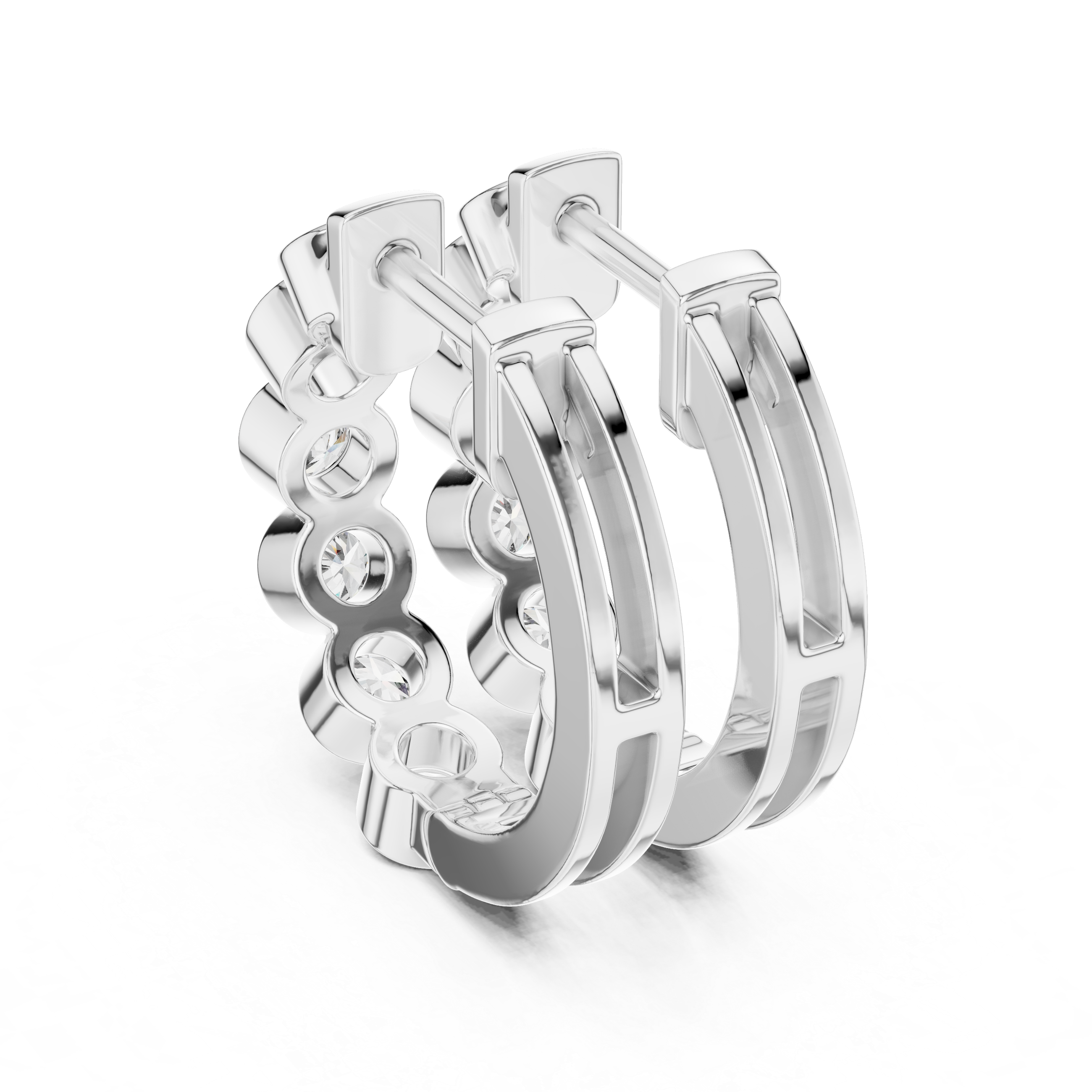 Round Hoop Earrings