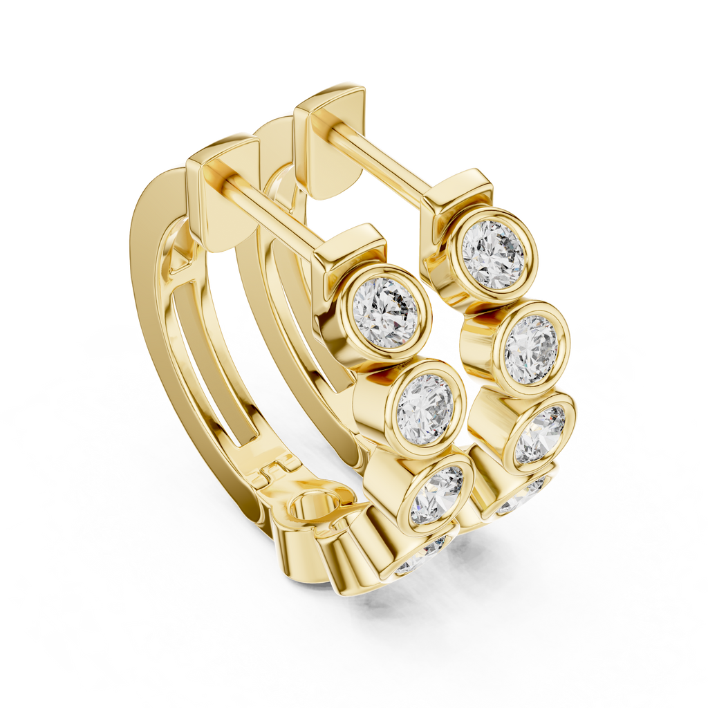 Round Hoop Earrings