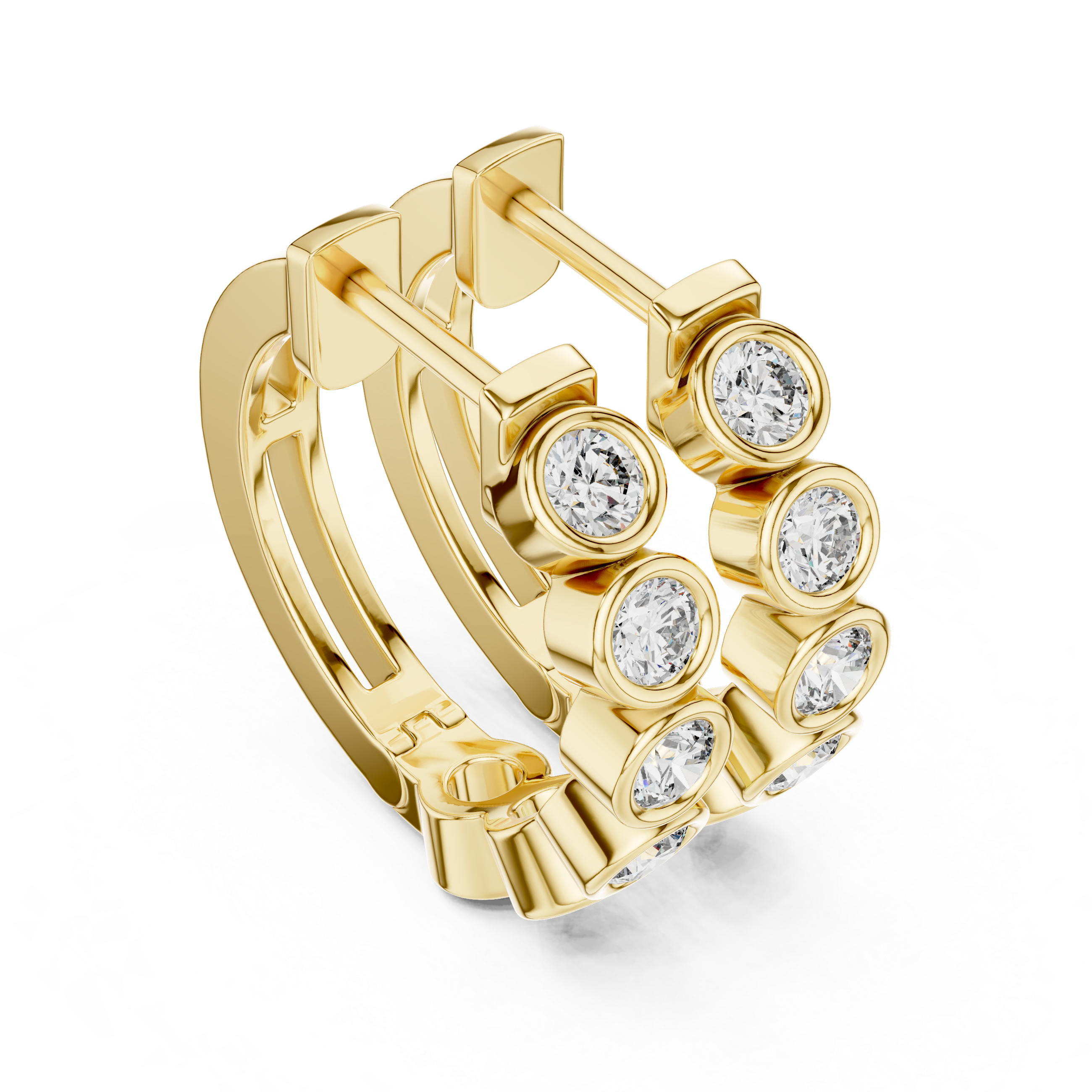 Round Hoop Earrings