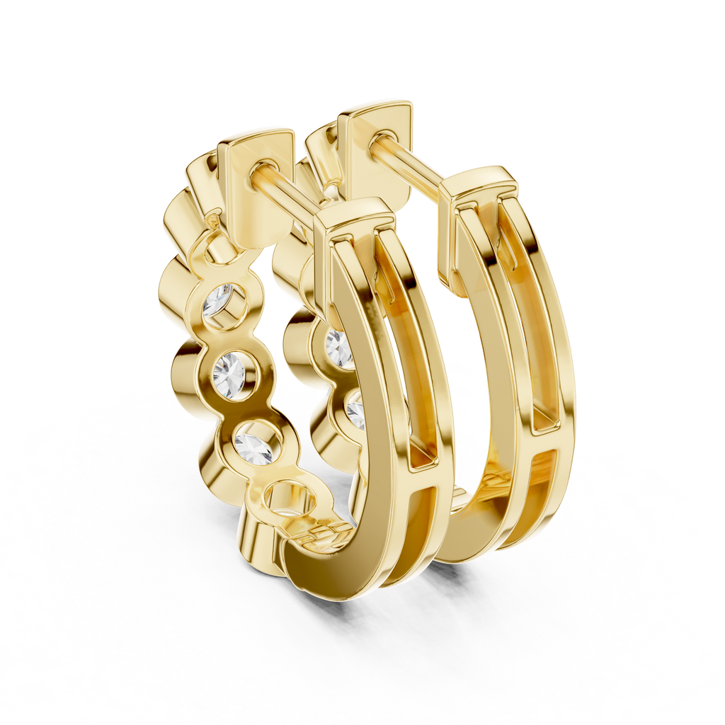 Round Hoop Earrings