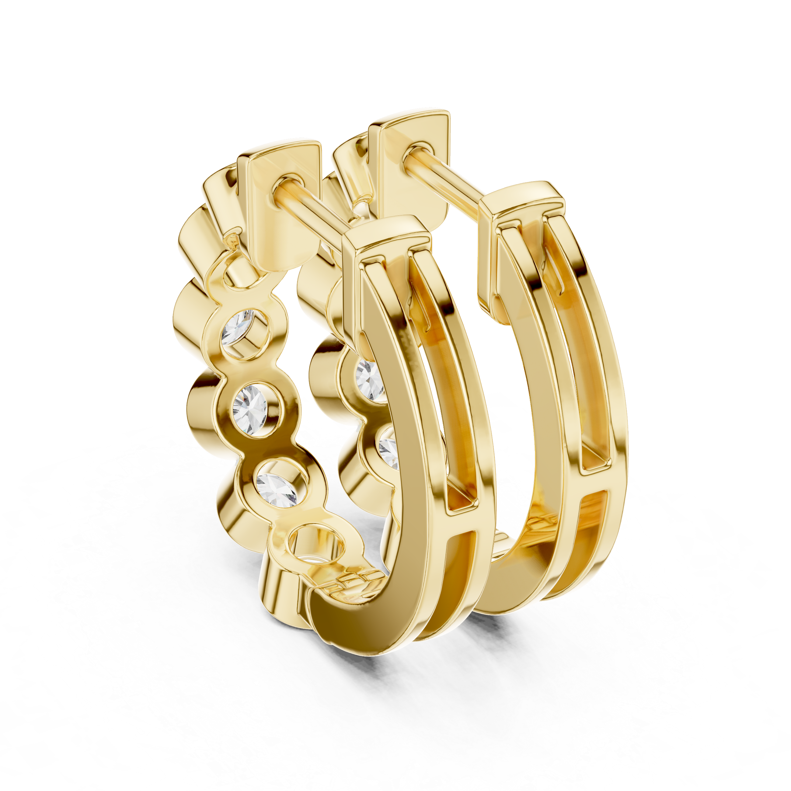 Round Hoop Earrings