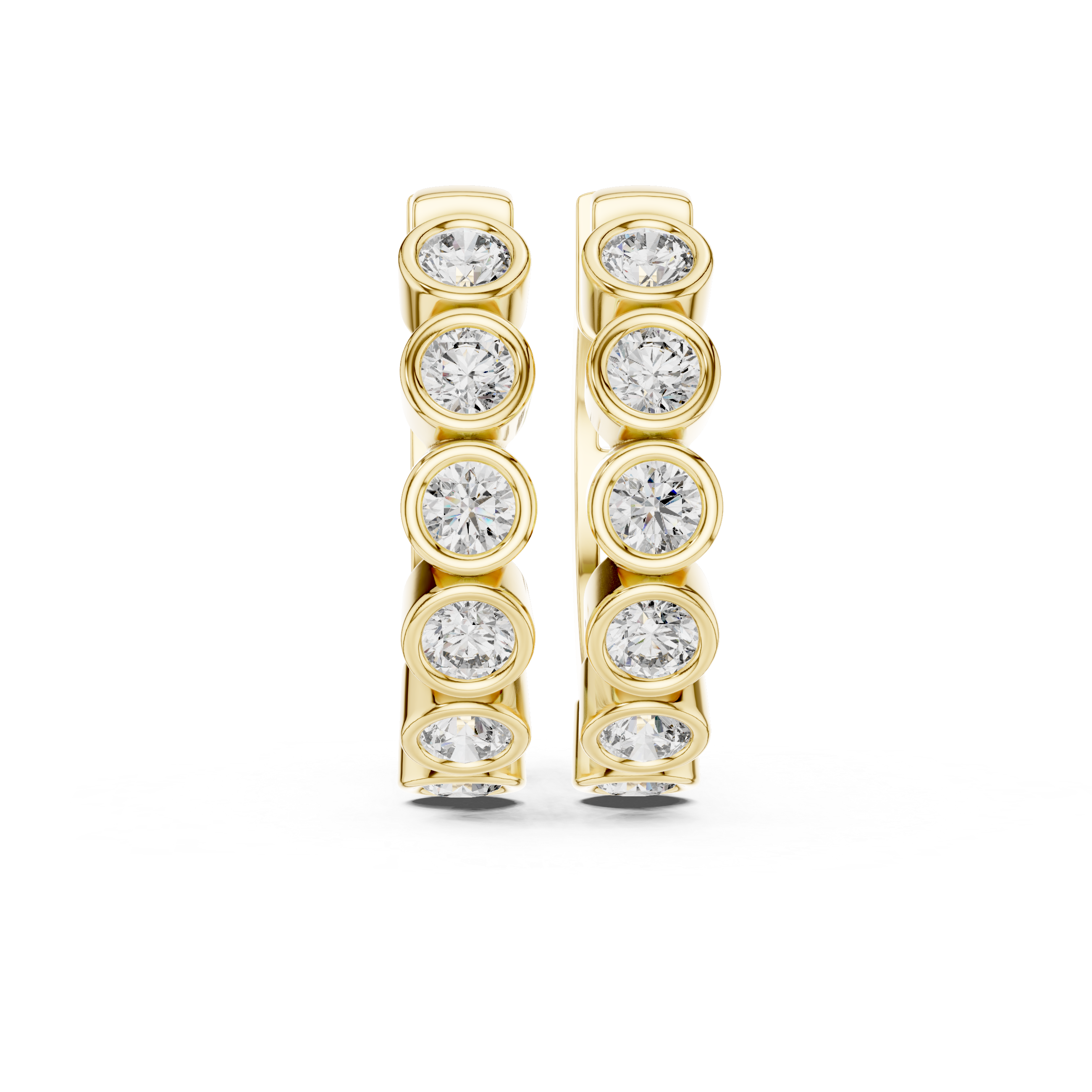 Round Hoop Earrings