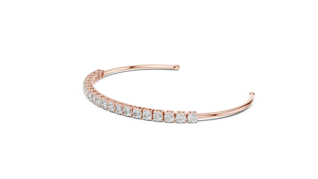 Diamond Open Bangle Bracelet
