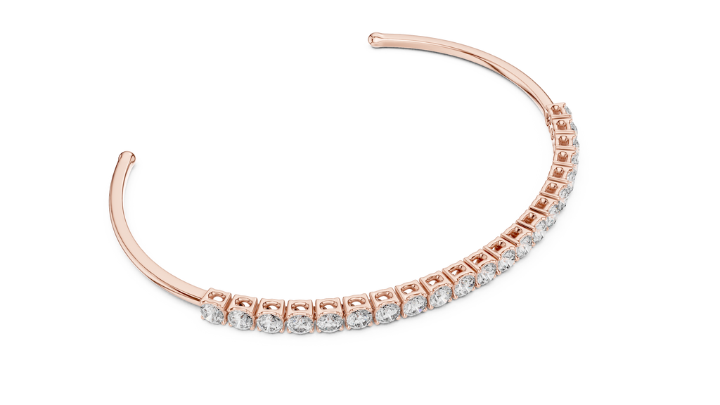 Diamond Open Bangle Bracelet