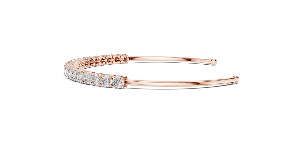 Diamond Open Bangle Bracelet