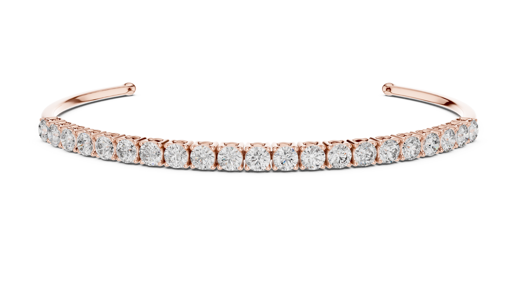 Diamond Open Bangle Bracelet