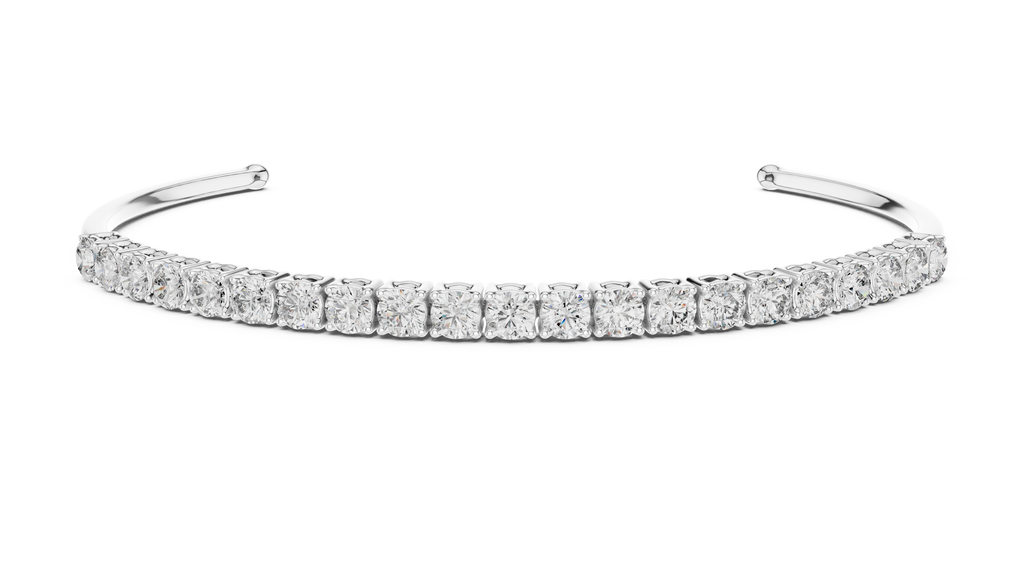 Diamond Open Bangle Bracelet