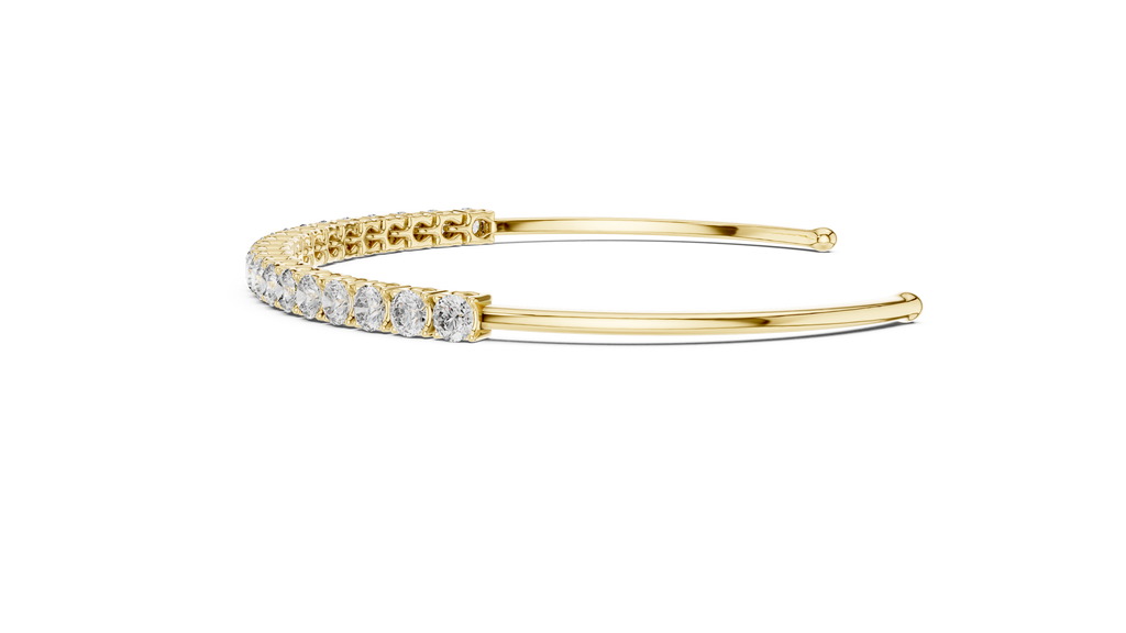 Diamond Open Bangle Bracelet