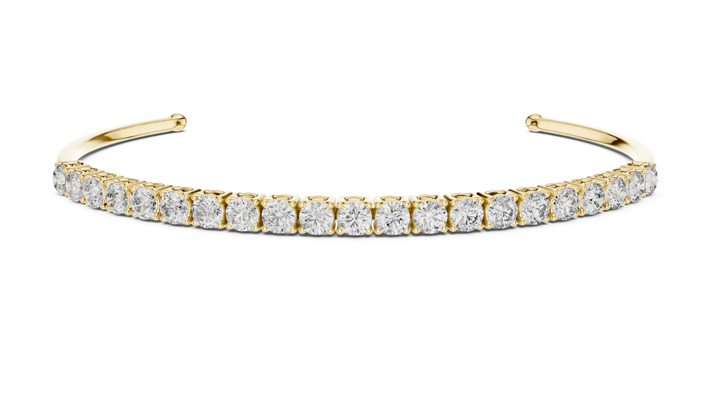 Diamond Open Bangle Bracelet