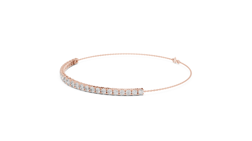 Graduated Lab Grown Diamond Tennis Bracelet