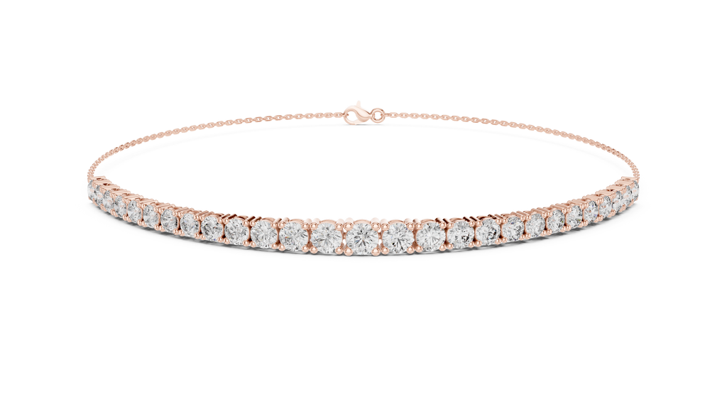 Graduated Lab Grown Diamond Tennis Bracelet