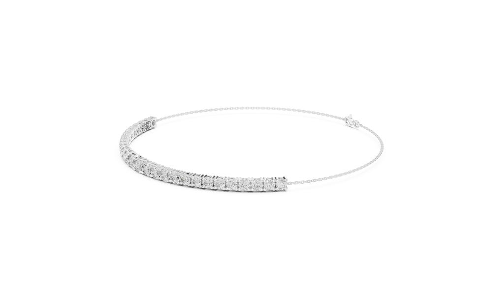 Graduated Lab Grown Diamond Tennis Bracelet