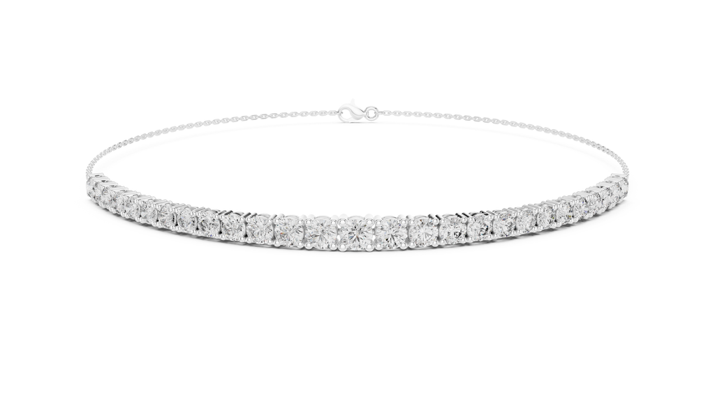 Graduated Lab Grown Diamond Tennis Bracelet