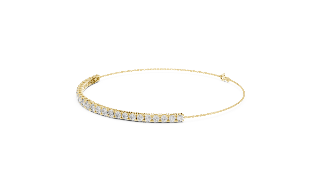 Graduated Lab Grown Diamond Tennis Bracelet