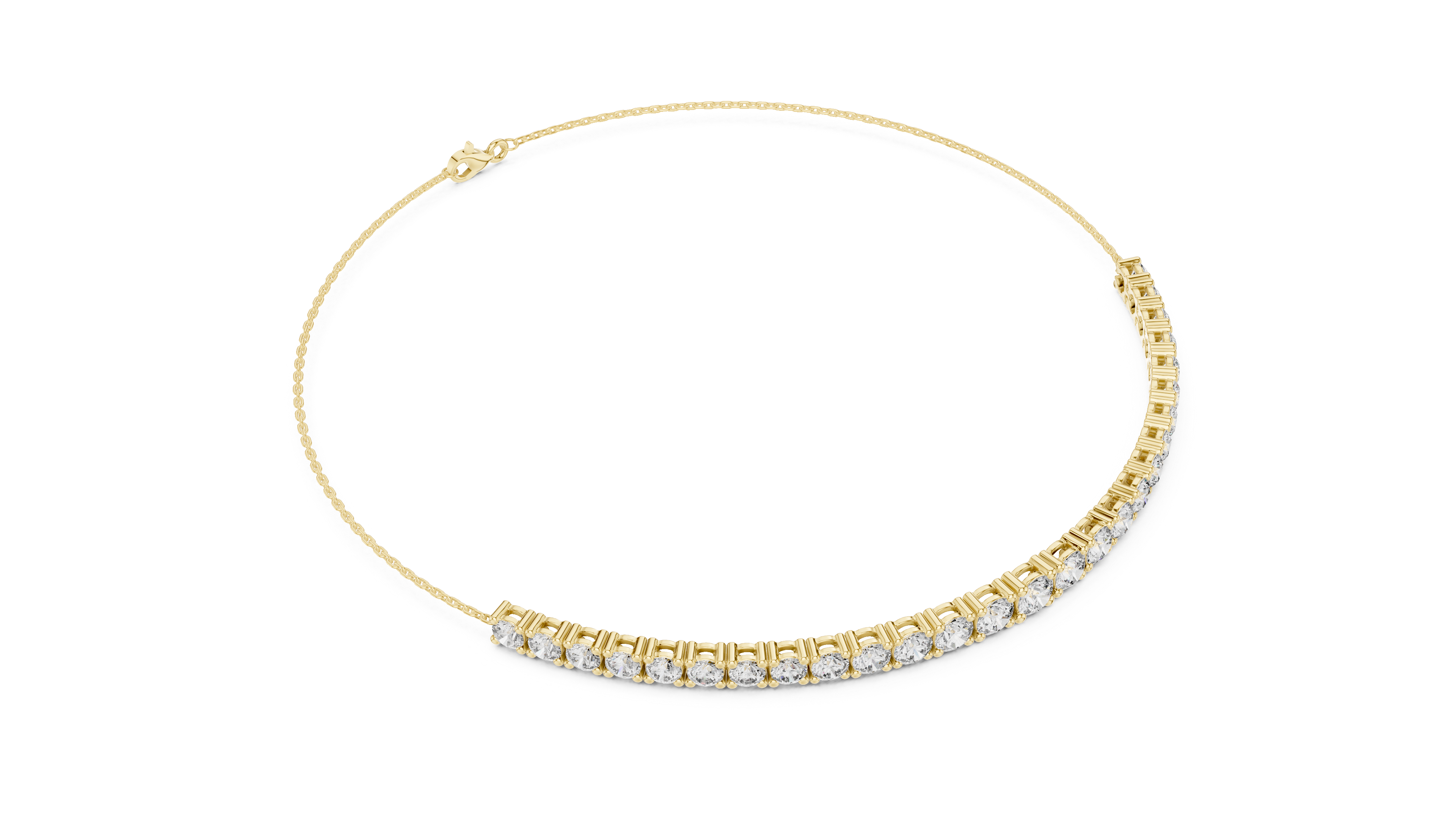 Graduated Lab Grown Diamond Tennis Bracelet