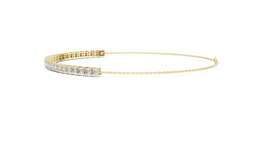 Graduated Lab Grown Diamond Tennis Bracelet