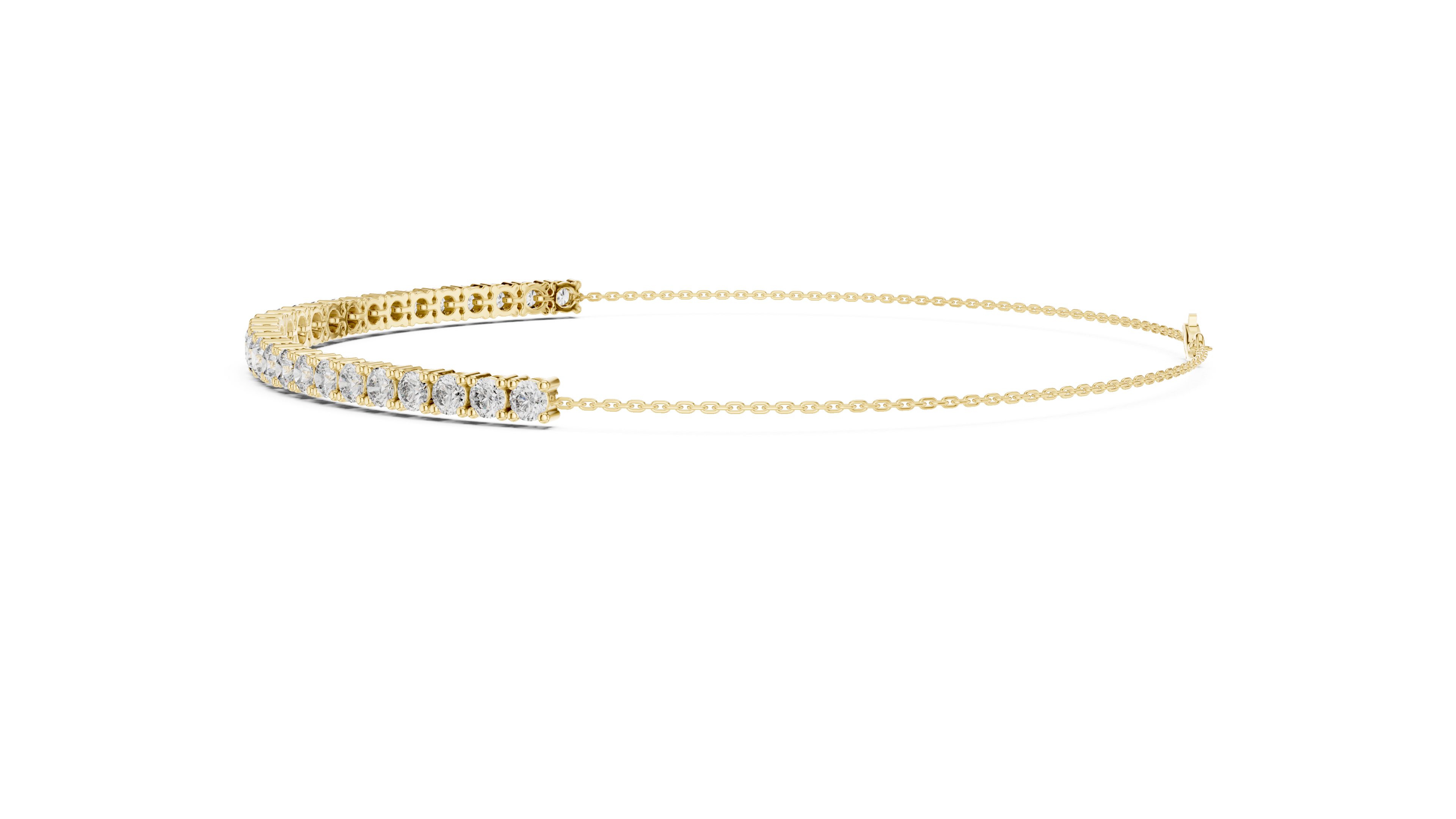 Graduated Lab Grown Diamond Tennis Bracelet