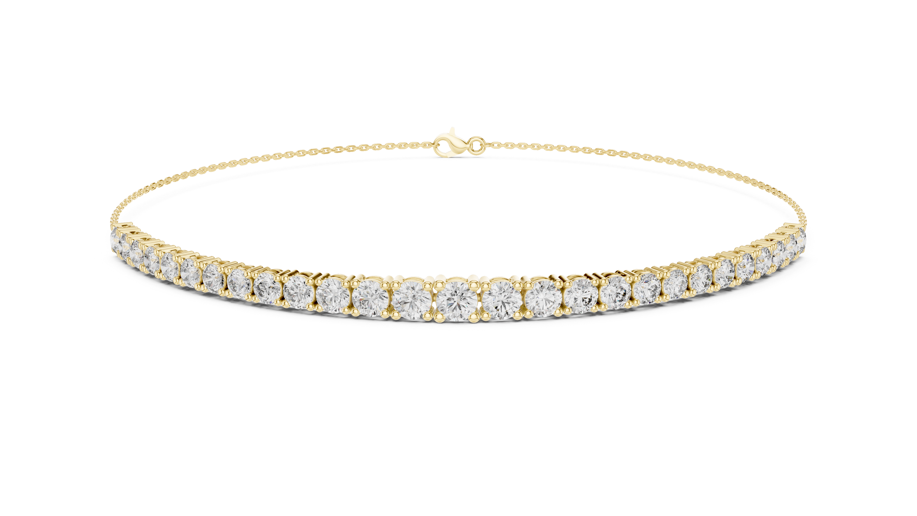 Graduated Lab Grown Diamond Tennis Bracelet