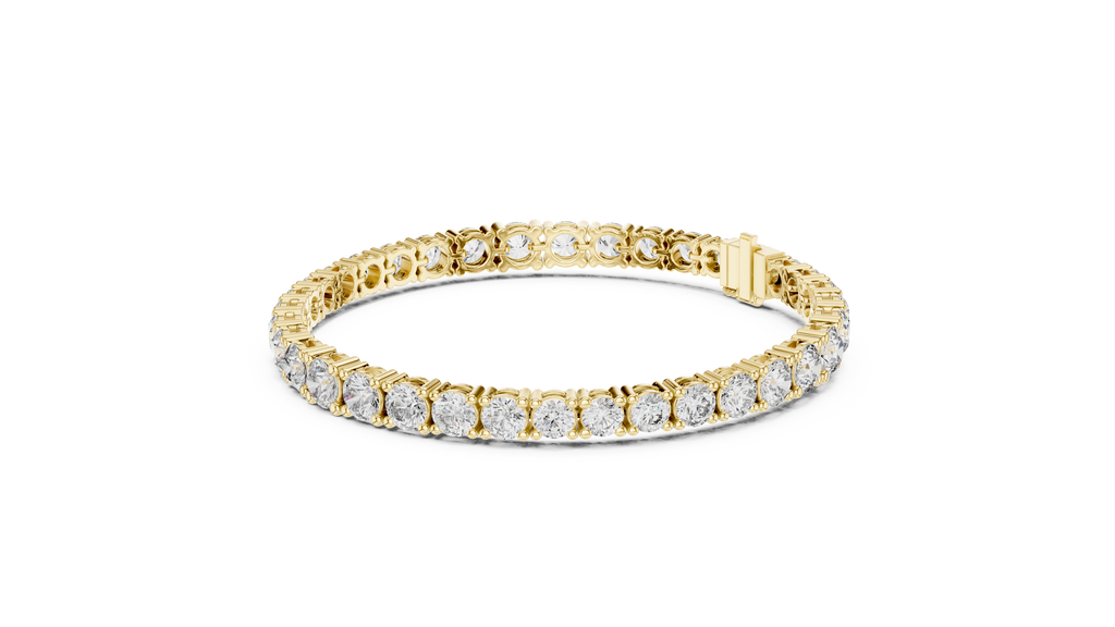 Graduated Round Diamond Tennis Bracelet