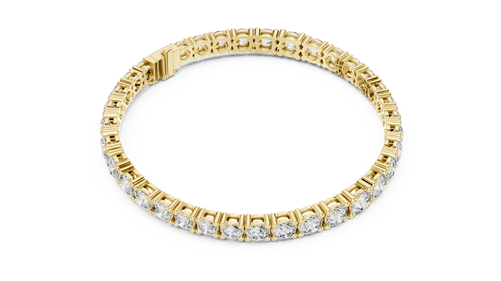 Graduated Round Diamond Tennis Bracelet