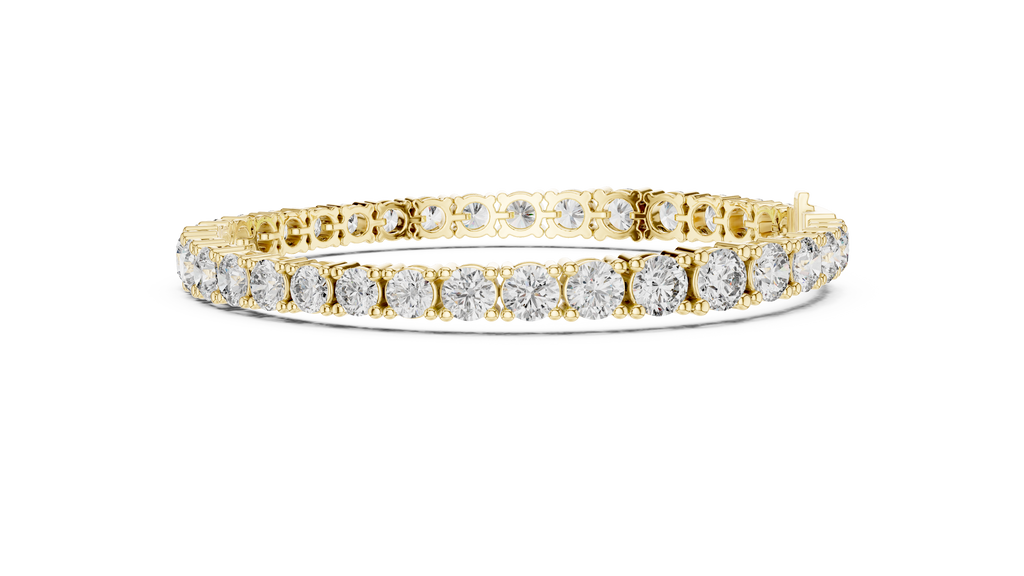Graduated Round Diamond Tennis Bracelet