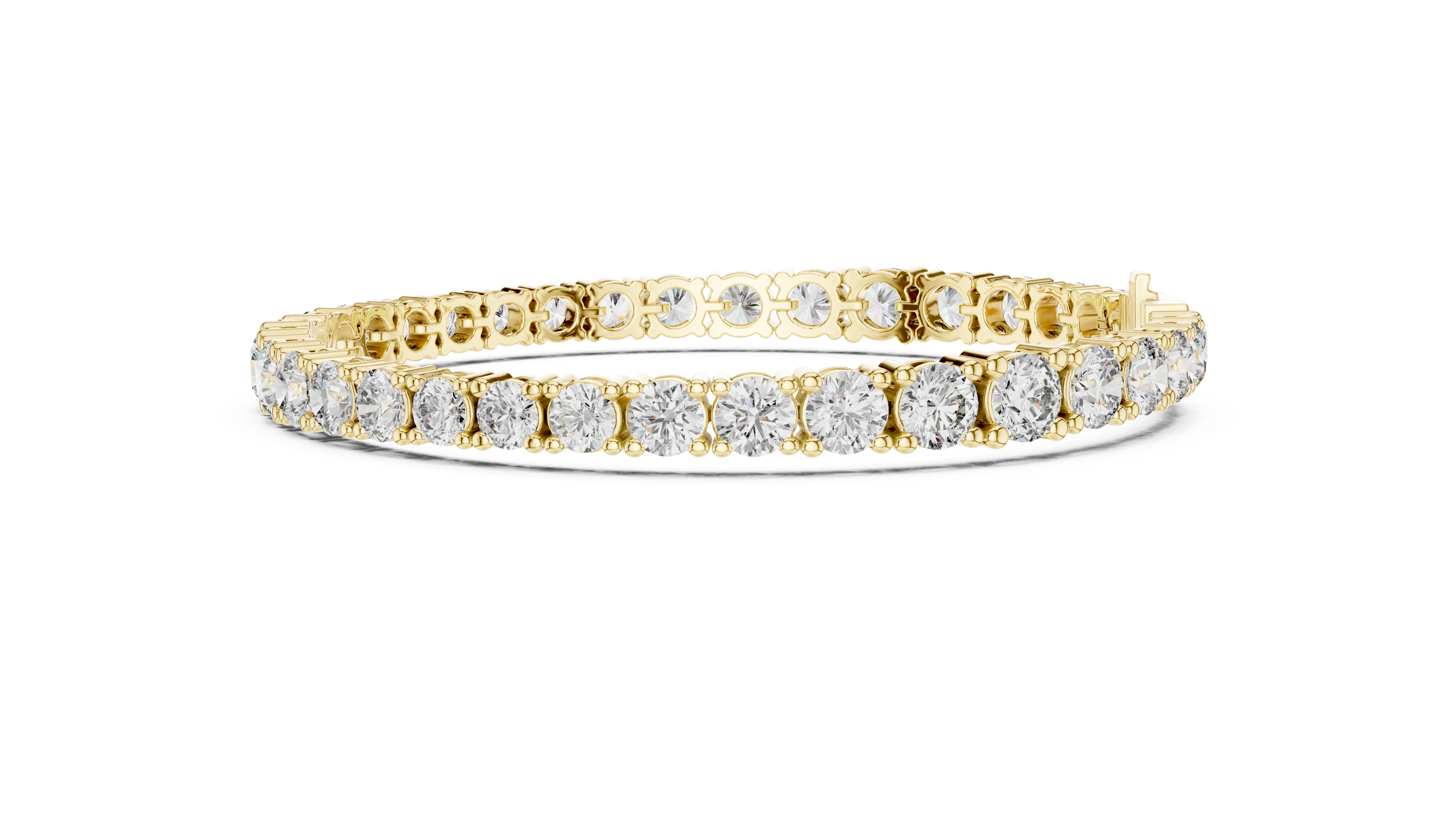 Graduated Round Diamond Tennis Bracelet