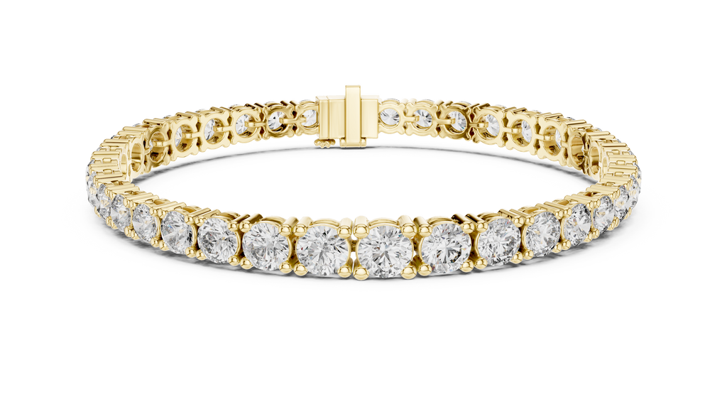 Graduated Round Diamond Tennis Bracelet